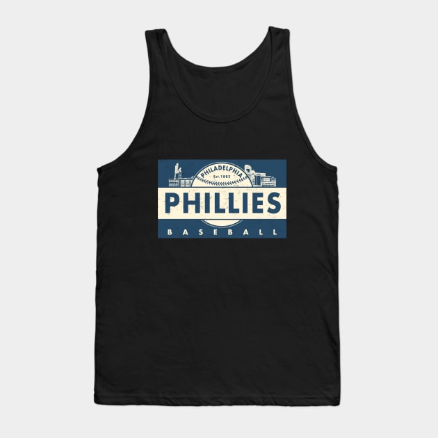 Throwback Philadelphia Phillies by Buck Tee Tank Top by Buck Tee